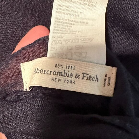 Abercrombie & Fitch Navy Blue Scarf - Picture 3 of 3